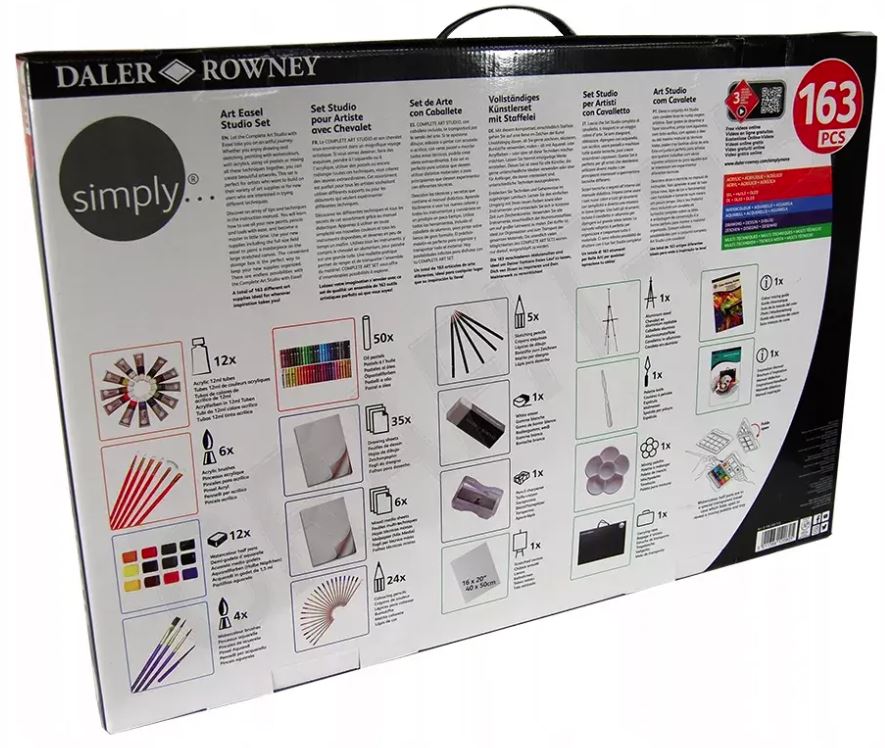 Set Simply Art Studio Per Artisti Pezzi 163 | Daler Rowney