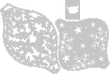 Fustella Sizzix Thinlits Die Set 3pk 663411 Palle di Natale Intricate
