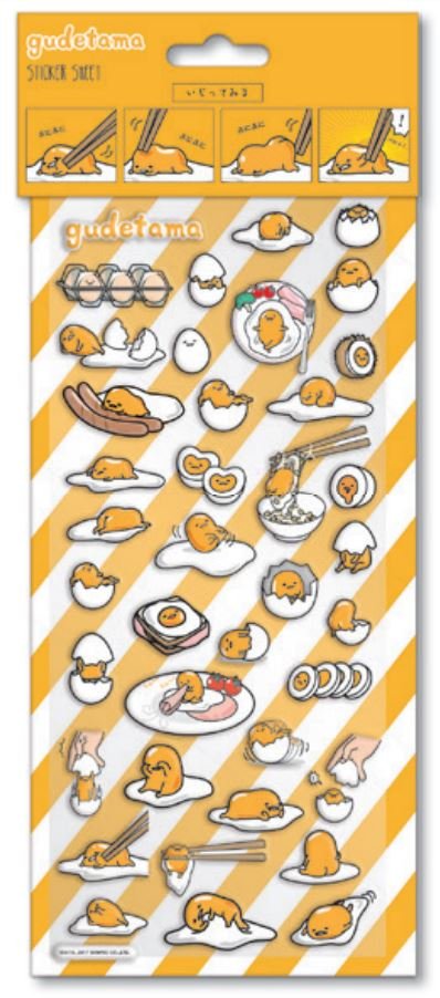 Adesivi Gudetama Puffy Stickers GUDE2216