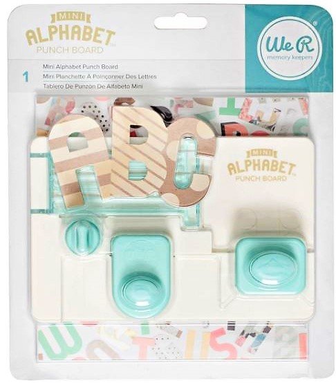 MINI Alphabet Punch Board - We R - Mini macchina crea lettere- 663004