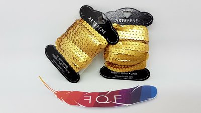 Artebene, Nastro di pailettes 5m, Oro opaco