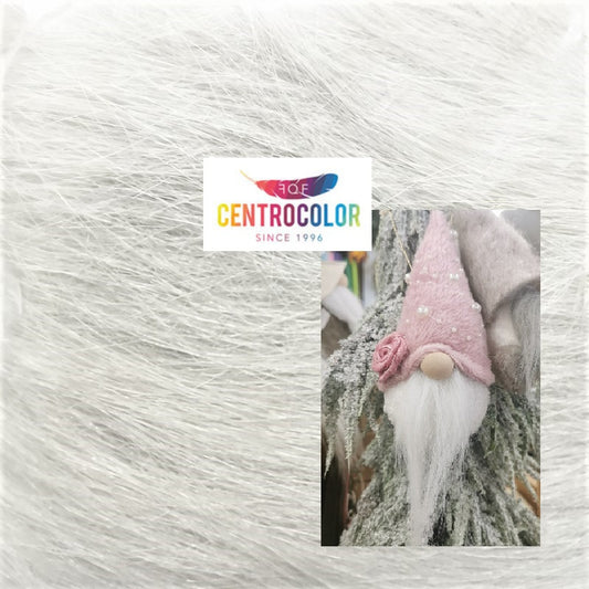 Barba, Capelli Peluche Pelo Bianco Lungo 25x35 cm