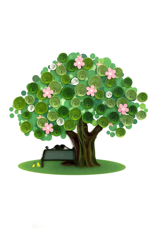 Biglietto Filigrana di carta albero della vita
