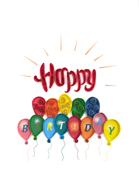 Biglietto Filigrana di carta buon compleanno