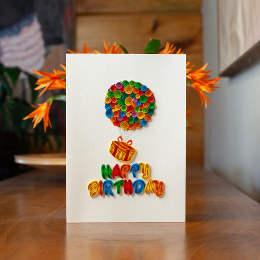 Biglietto Filigrana di carta Buon compleanno