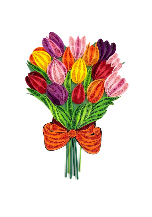 Biglietto Filigrana di carta fiori