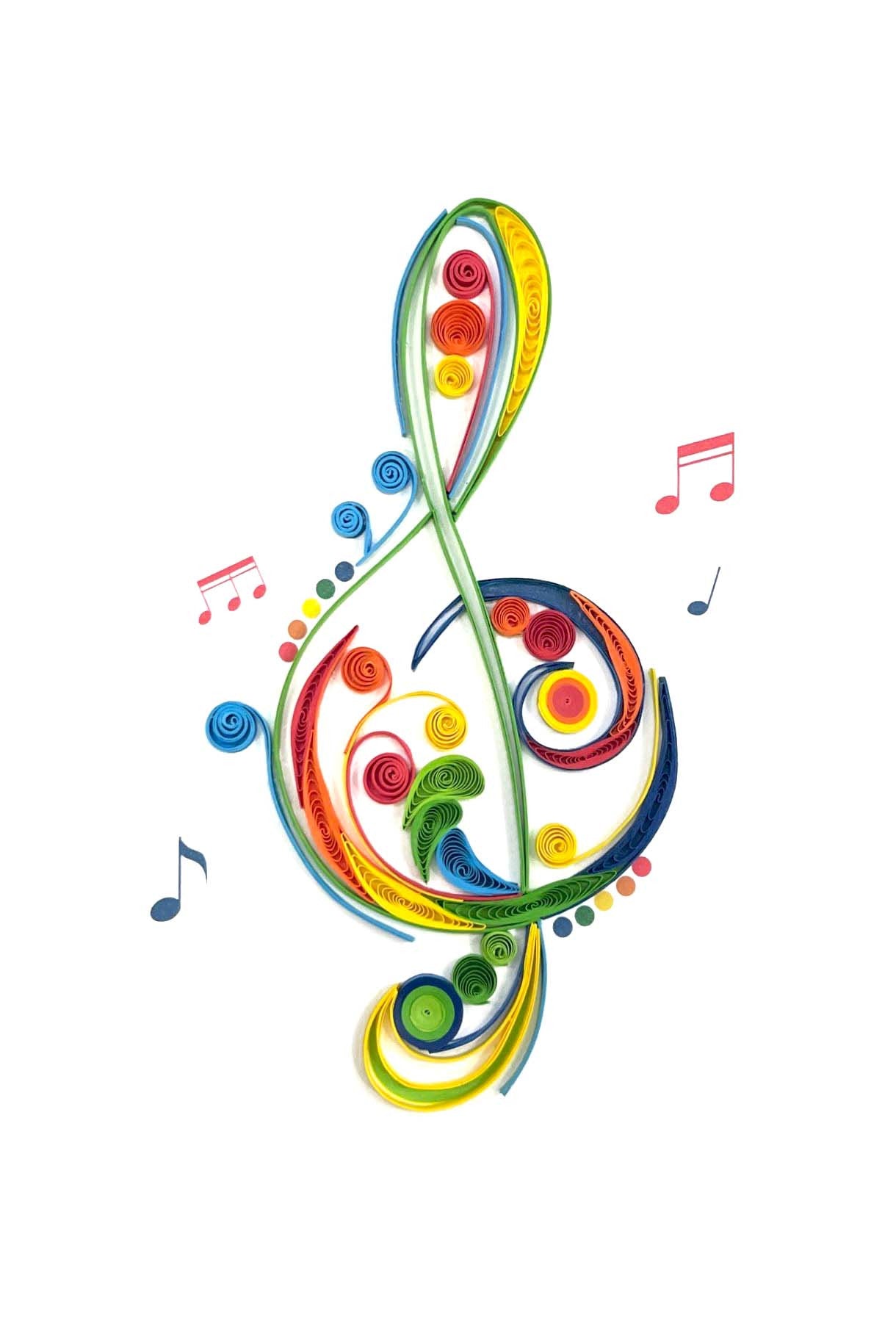 Biglietto Filigrana di carta nota musicale