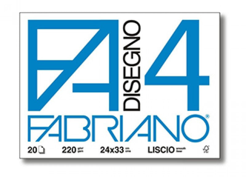 Blocco Fabriano F4 Disegno 4  24x33cm con Angoli