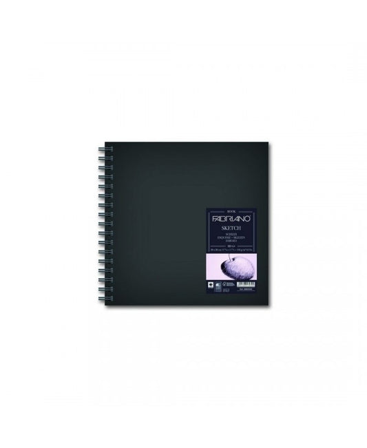 Blocco Sketch Spiralato quadrato Grana Naturale 80gr 110 fogli Fabriano