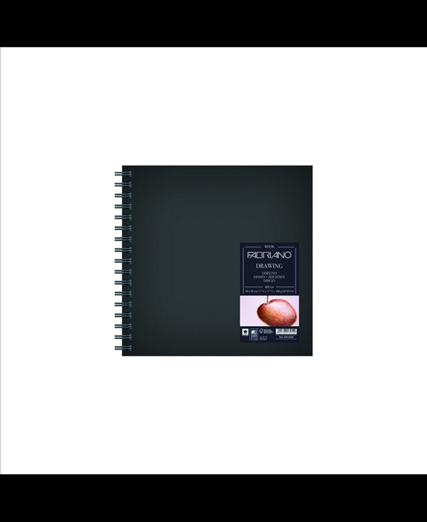 Blocco Drawing Spiralato quadrato Grana Naturale 60gr 160 fogli Fabriano