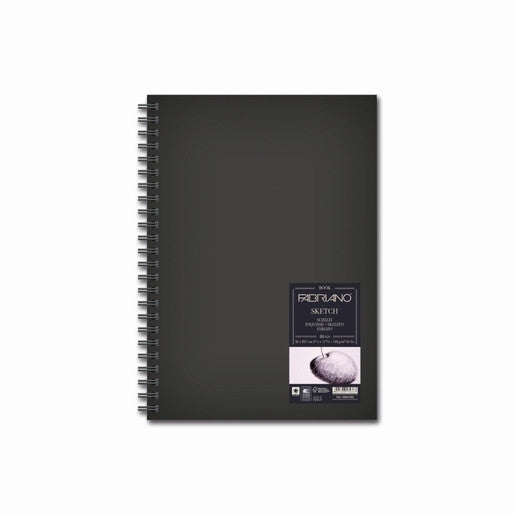 Blocco Sketch Book Spiralato ritratto Grana Naturale 80gr 110 fogli Fabriano