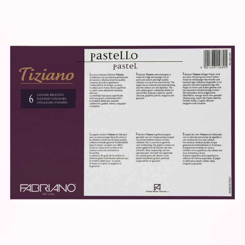 Blocco Tiziano Tinte forti Brizzato Grana Naturale 160gr 30 fogli