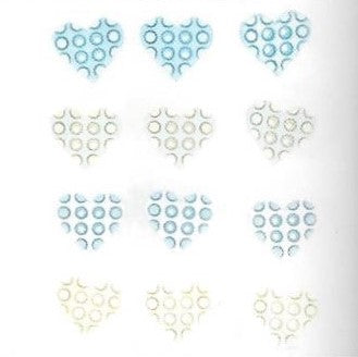 Bottoni decorativi - Baby Boy Hearts - 335700 - 5421