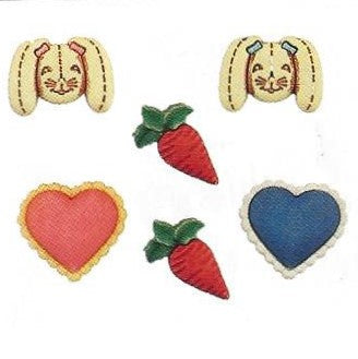 Bottoni decorativi - Bunny Food - 335635 - sf110