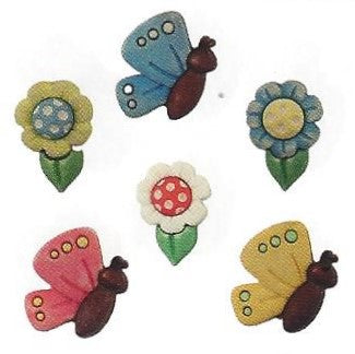 Bottoni decorativi - Butterflies & Daisied - 335635 - sf102