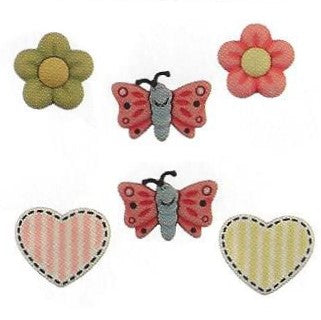 Bottoni decorativi - Flutterbug Medley - 335625 - bz102