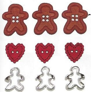 Bottoni decorativi - Gingerbread Cookies - 335700 - 2954