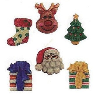 Bottoni decorativi - Here Comes Santa - 335645 - cm100