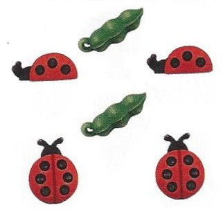 Bottoni decorativi - Ladybugs - 335635 - sf101