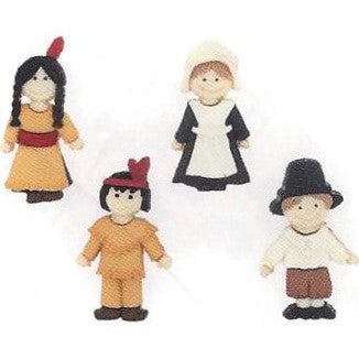 Bottoni decorativi - Pilgrims And Indians - 335700 - 7593