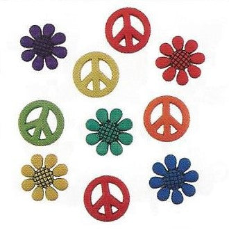 Bottoni decorativi - Retro Flowers - 335610 - 4202