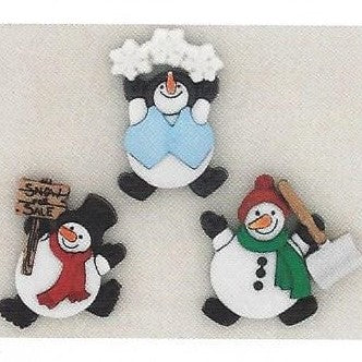 Bottoni decorativi - Roly Poly Snowman - 335700 - 7493