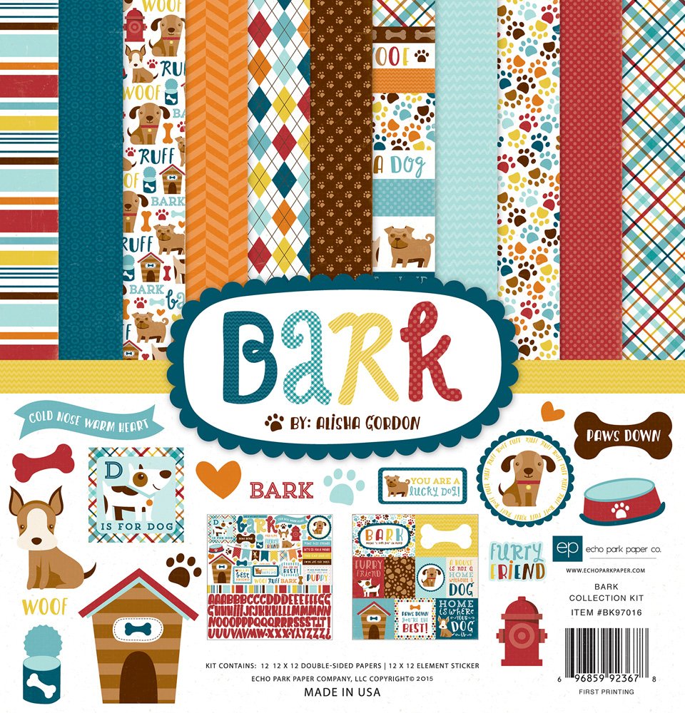 Carta Blocco Scrap - Bark - BK97016 30x30cm (12"x 12").