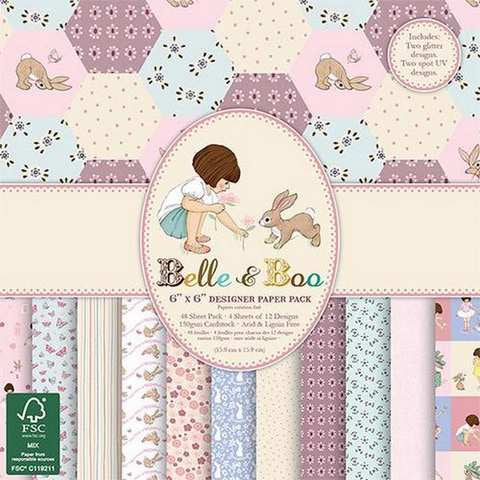 Carta blocco Scrap Belle & Boo II  BBPAP006 15x15cm (6"x6")