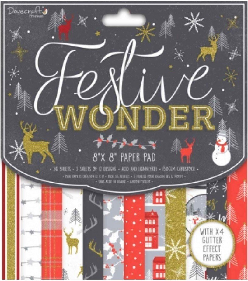 Carta blocco Scrap - Festive Wonder - DCPAP097X18  30x30 cm (12"x 12")