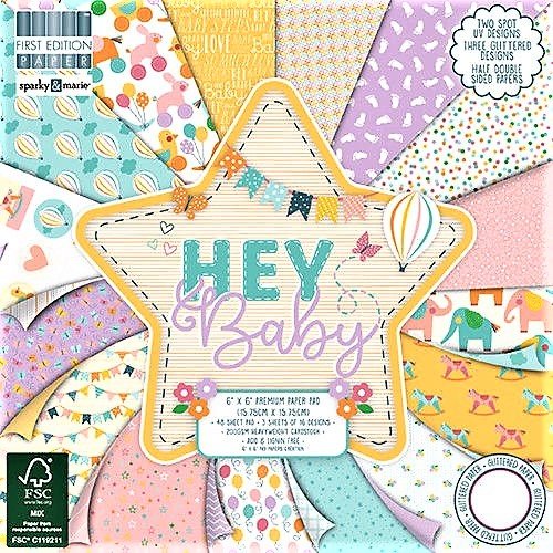 Carta blocco Scrap Hey Baby FEPAD172 15x15cm (6"x 6")