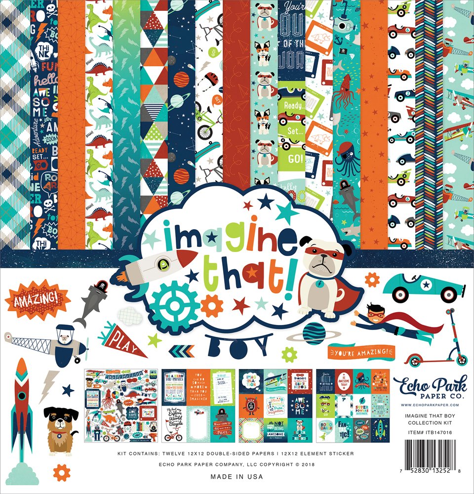 Carta blocco Scrap - Imagine that! - ITB147016 30x30cm (12"x12")