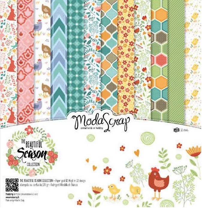 Carta blocco Scrap La Stagione bellissima MSA15BBS THE BEAUTIFUL SEASON 15x15cm