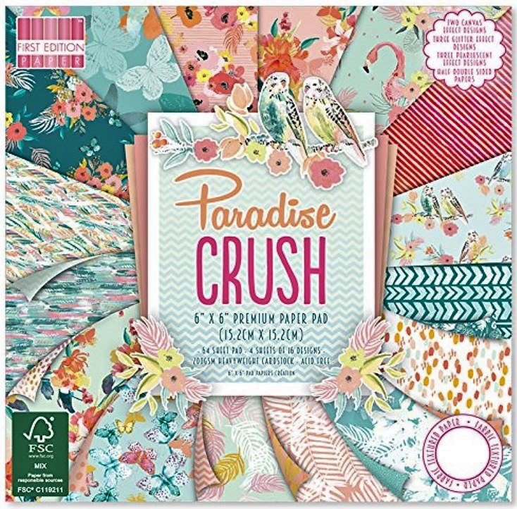 Carta blocco Scrap - Paradise Crush - FEPAD133 - 15x15 cm (6"x6")