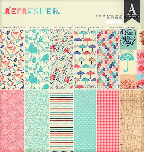 Carta Blocco Scrap - REFRESHED - REF010  30x30cm (12"x12")