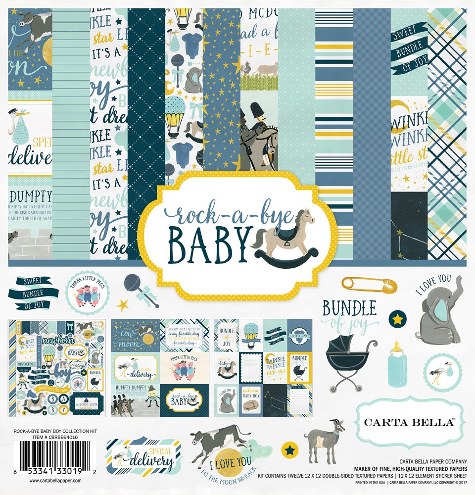 Carta Scrapbooking - Ben arrivato bimbo - CBRBB64016 - 30x30 (12"x 12")