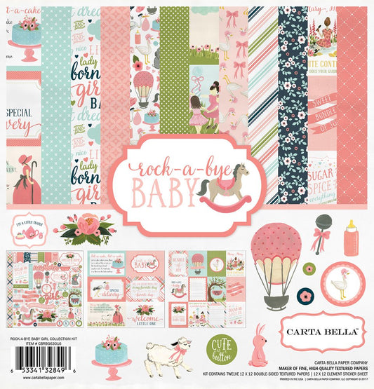 Carta Scrapbooking - Ben arrivata bimba- CBRBG63016 - 30x30 (12"x 12").