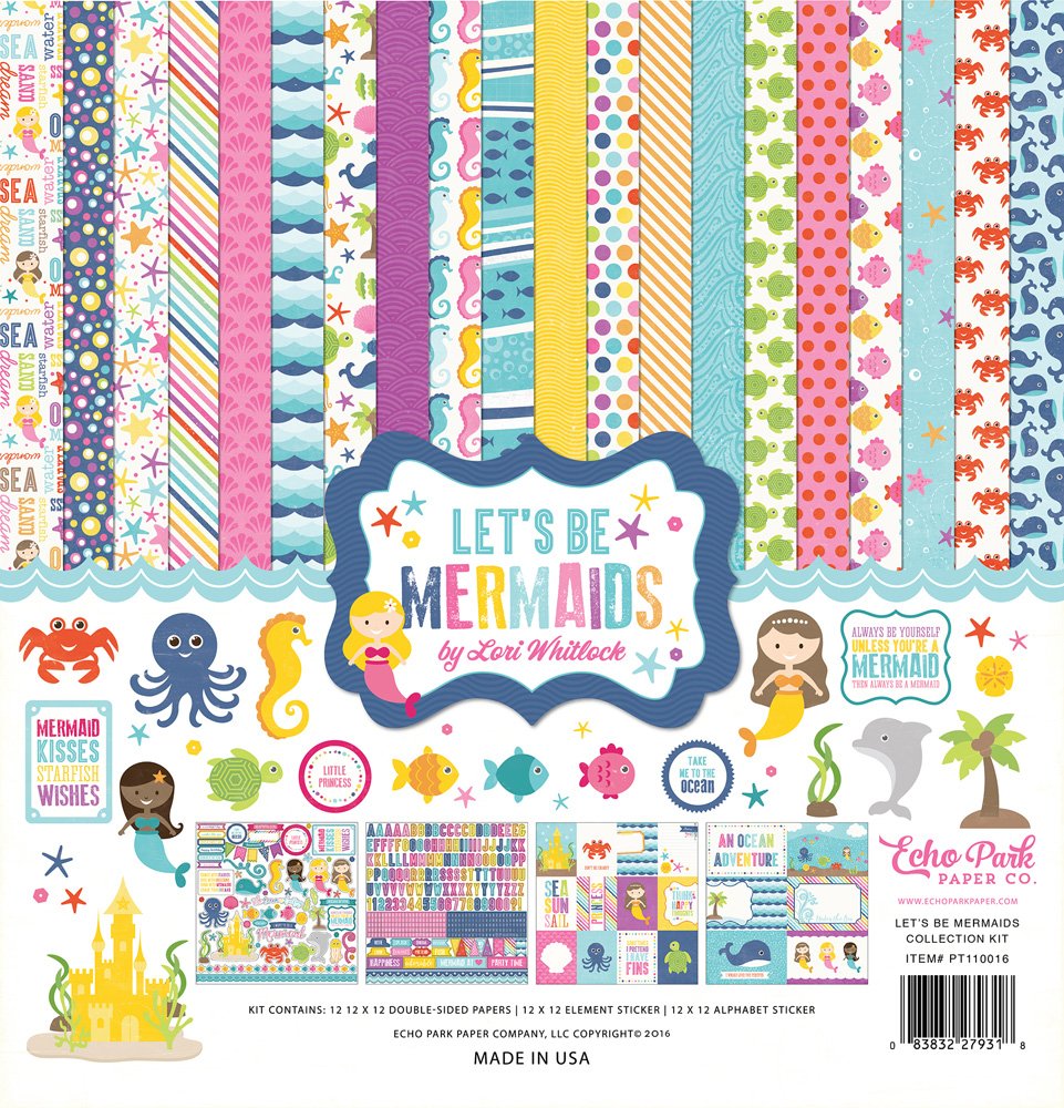 Carta Scrapbooking - Sirenette - LBM110016 - 30x30 (12"x 12").