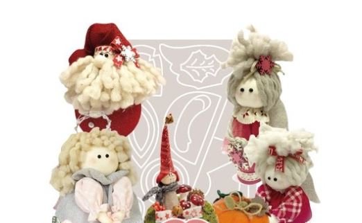 Cartamodello Stencil Creattiva  Bambola Boing Boing e Angelo CRSTE-014