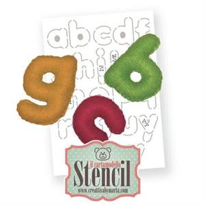 Cartamodello Stencil Creattiva Alfabeto Stampato Minuscolo CRSTE-048