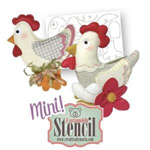 Cartamodello Stencil Creattiva la Gallina Coco' CRSTE-051