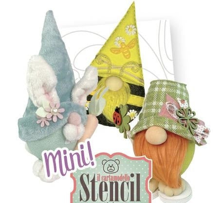 Cartamodello Stencil Creattiva La Gnomomania 052