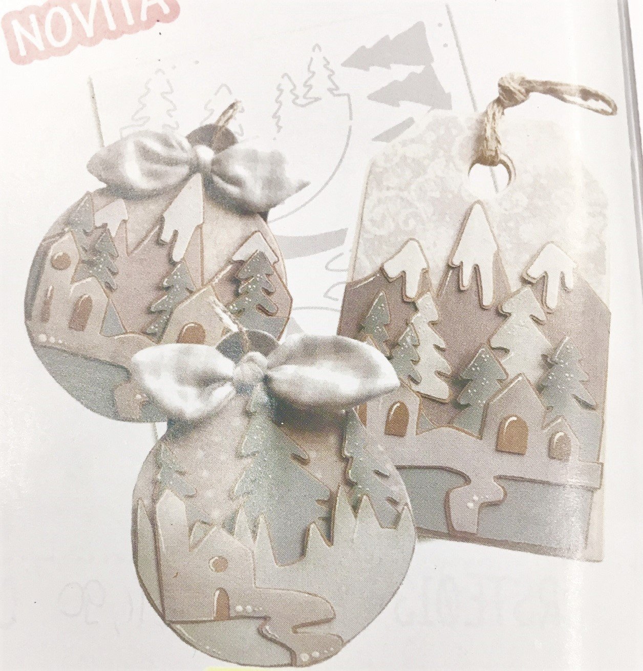 Cartamodello Stencil Paesaggi Innevati CRSTE-026