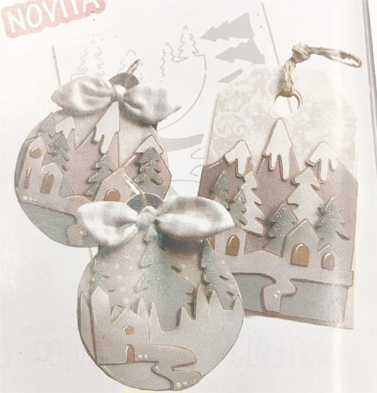 Cartamodello Stencil Paesaggi Innevati CRSTE-026