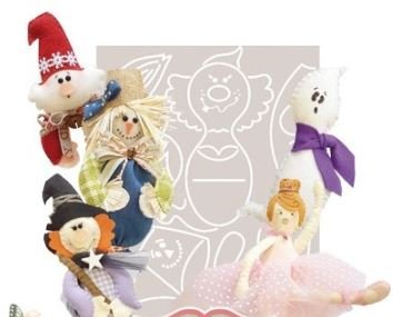 Cartamodello Stencil Personaggi Autunnali CRSTE-012