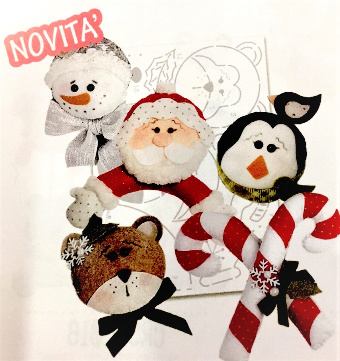 Cartamodello Stencil Creattiva Personaggi di Natale CRSTE-024