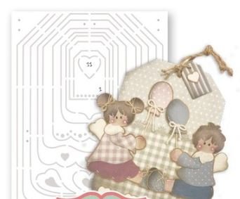 Cartamodello Stencil Creattiva Set Tag CRSTE-020