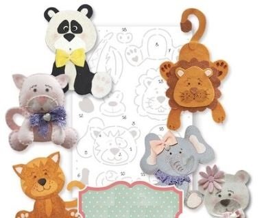 Cartamodello Stencil Creattiva Zoo CRSTE-016