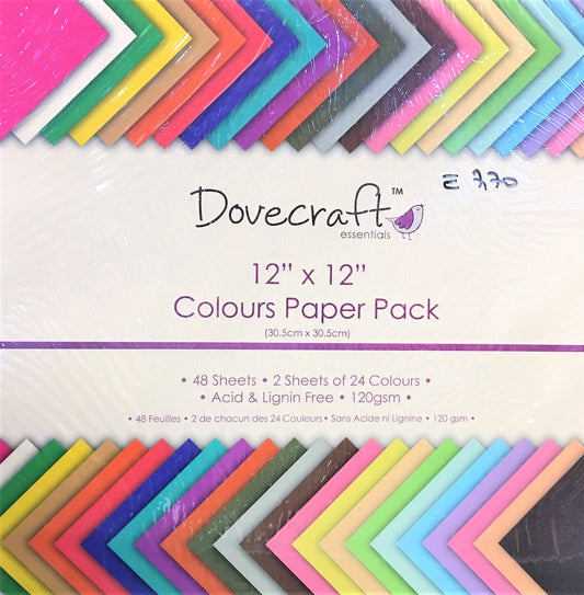Carte blocco scrap Colours Paper Pack DCDP59 30,5x30,5cm (12"X12")