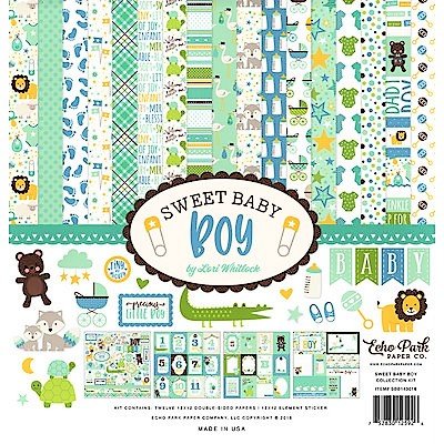 Carte blocco Scrap -  Dolce ragazzo - Sweet Baby Boy - SBB143016 12"x12" (30x30 cm)