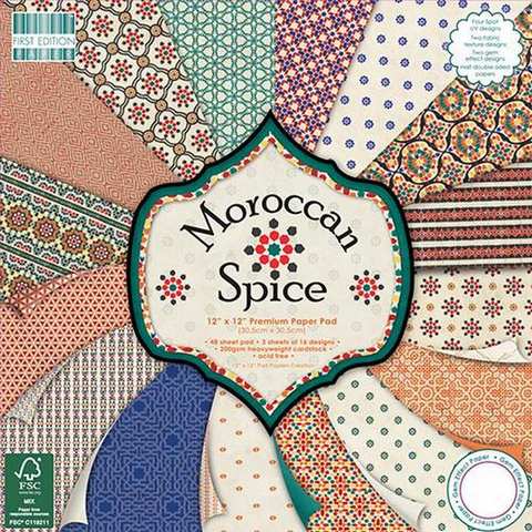 Carte blocco scrap FEPAD116 Moroccan Spice 30x30cm